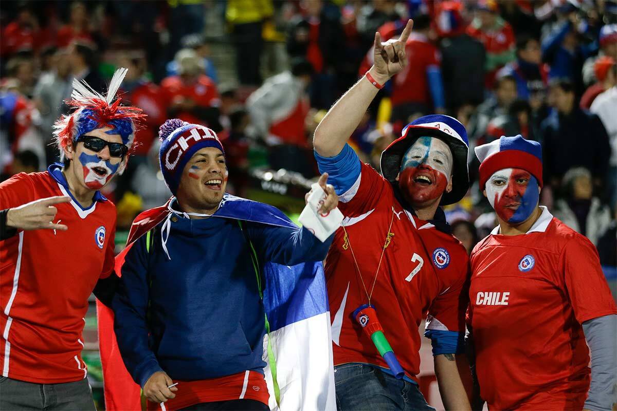 Aficionados de la selección chilena